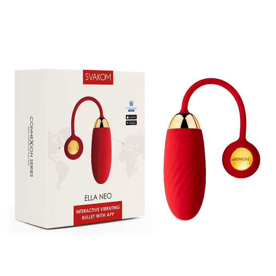 Bala Vibradora Ella NEO Roja Controlada por APP Global By Svakom